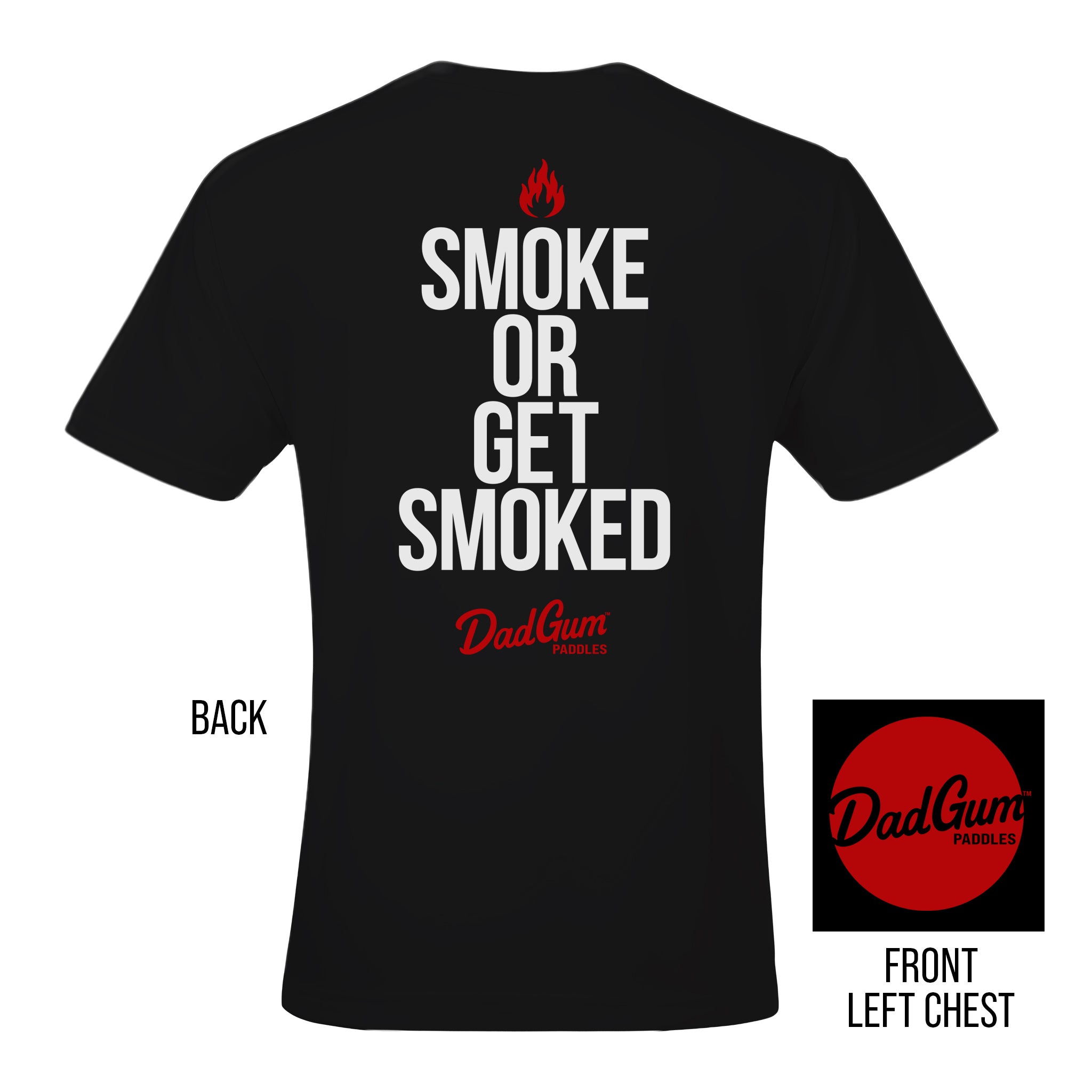 DadGum® Smoke Slogan Tee- Black