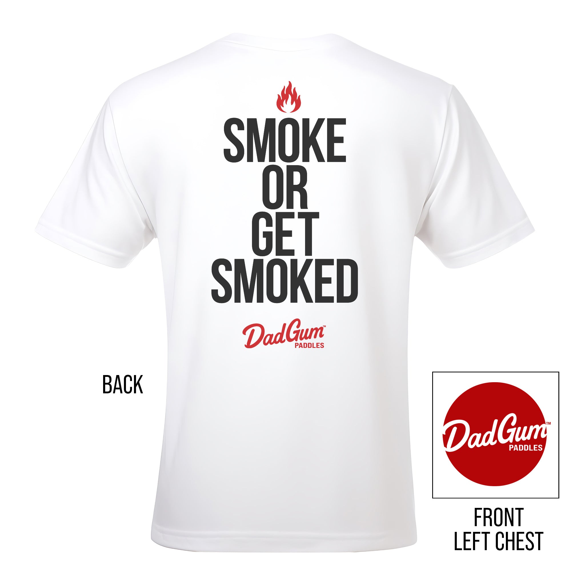 DadGum® Smoke Slogan Tee - White